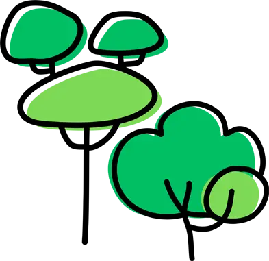 Illustration of trees