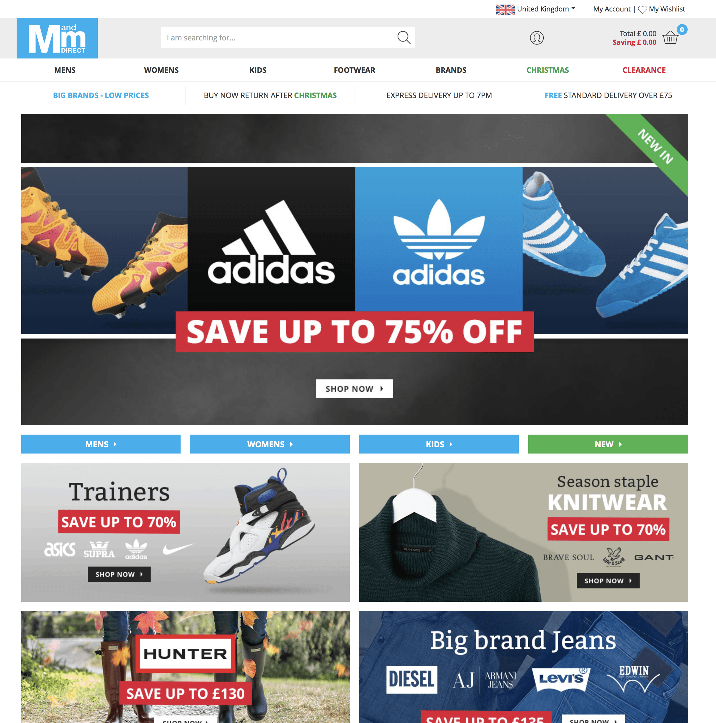 sport ecommerce screenshot