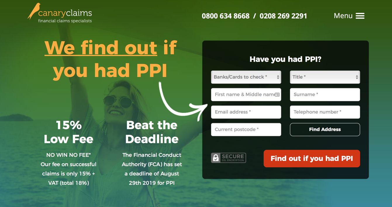 screenshot of prominent CTA to improve website's conversion rate