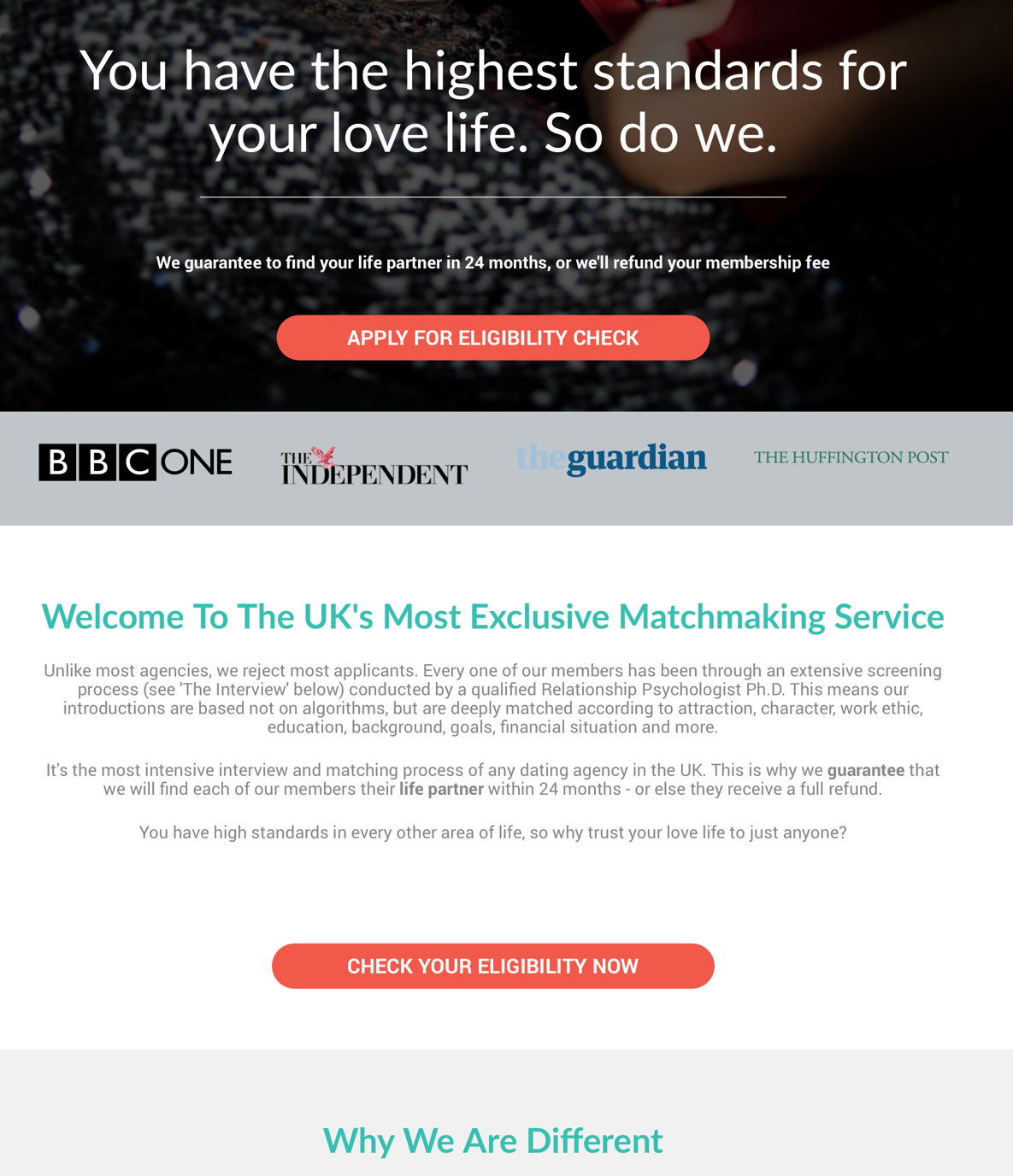 screenshot of a website using others' logos to improve credibility and conversion rate