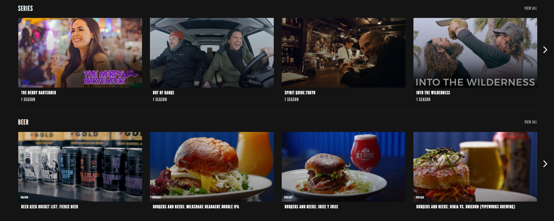 Screenshot of the BrewDog Network