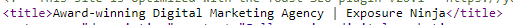 Example of a meta title