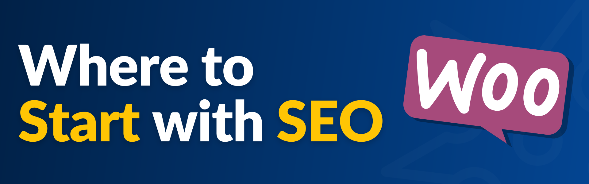 Text reads: Where to start with SEO