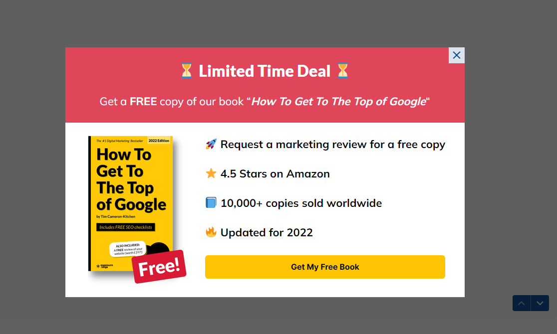 Example of a lead magnet download CTA from Thinkplus