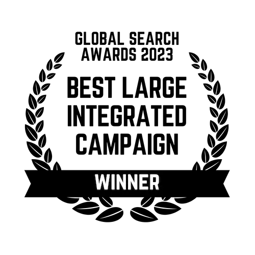 Best Large Integrated Campaign Winner Badge.