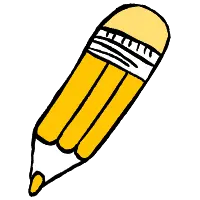 Drawing of a pencil.
