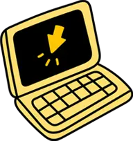 Drawing of a laptop.