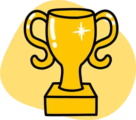 Drawing of a trophy.