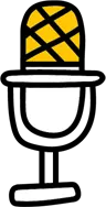 Drawing of a microphone.