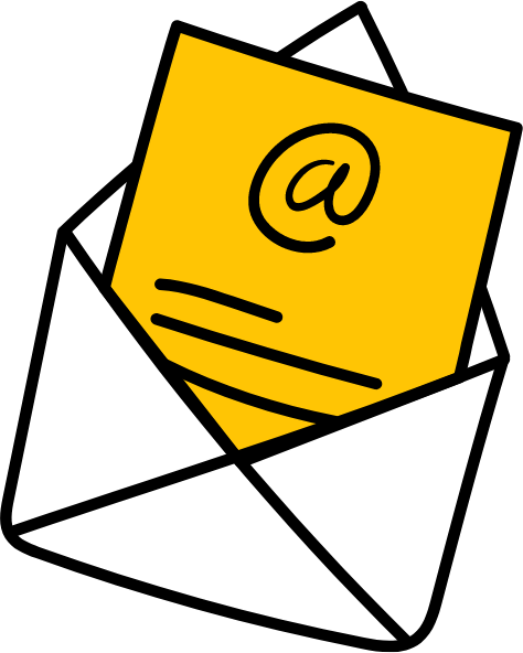 Drawing of an email.