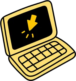 Drawing of a laptop