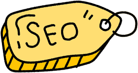 Drawing of an SEO tag.