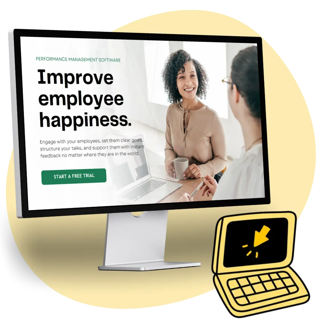 Illustration for a HR SaaS website.